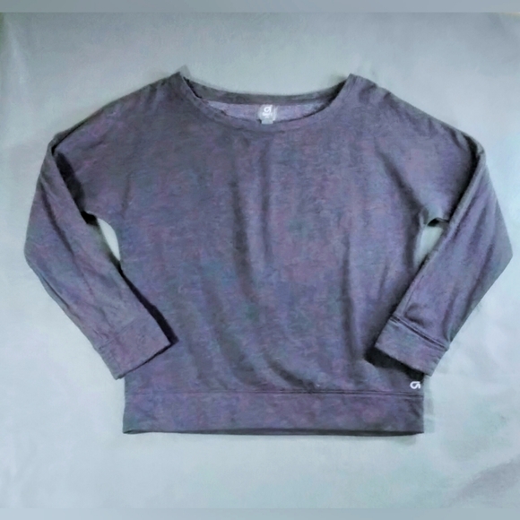 Women's Sweatshirt Sz Med Gap Fit Gray Crew Neck Pullover - Picture 1 of 5